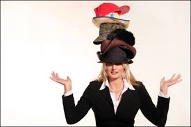 lady with too many hats
